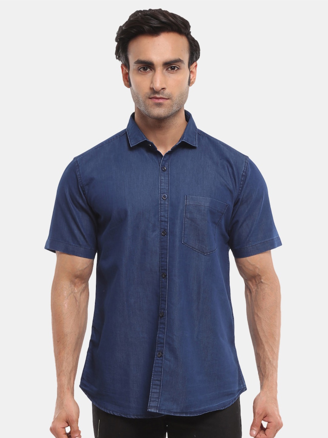 

V-Mart Men Blue Casual Shirt