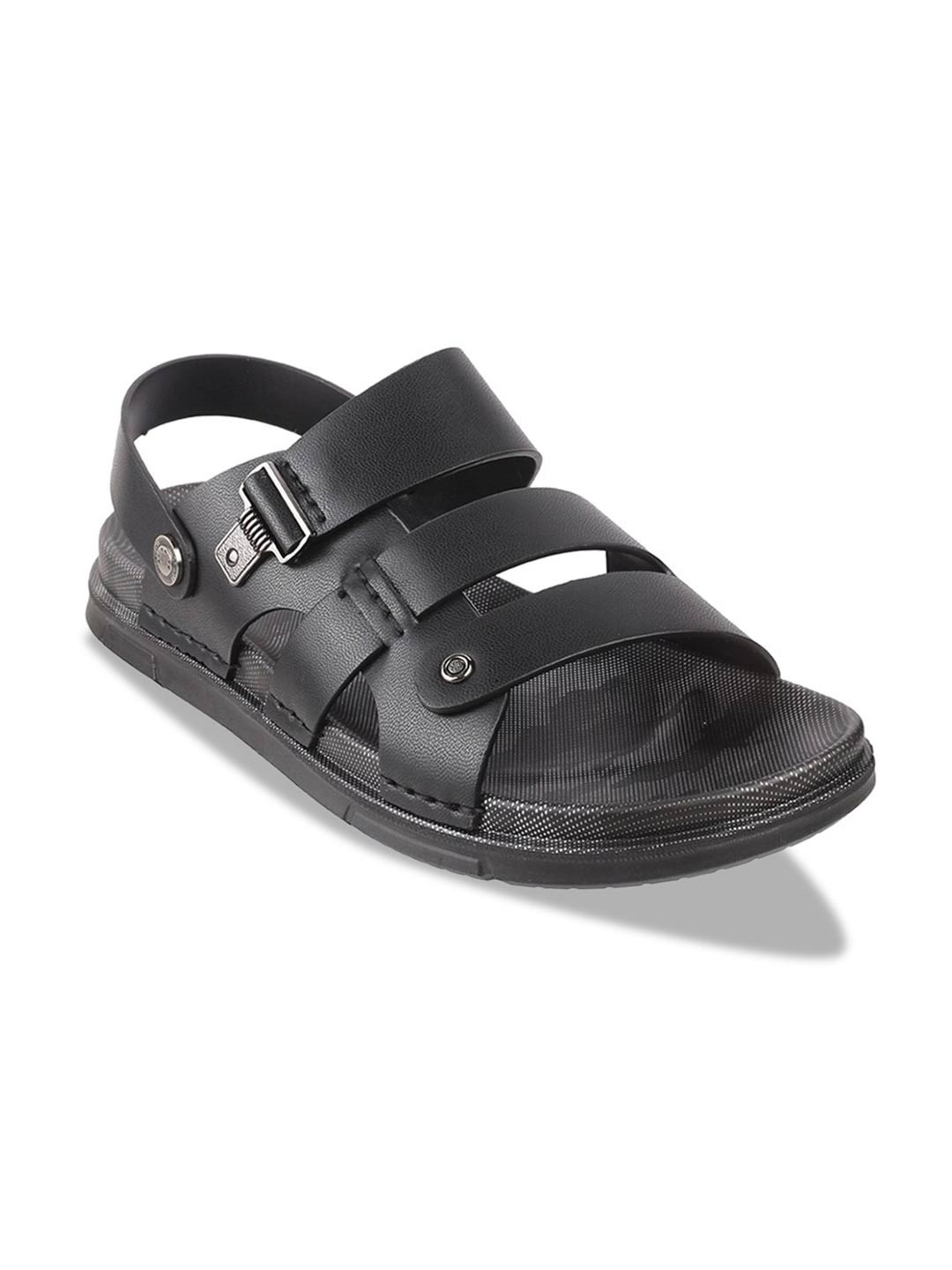 

DAVINCHI Men Black Comfort Sandals