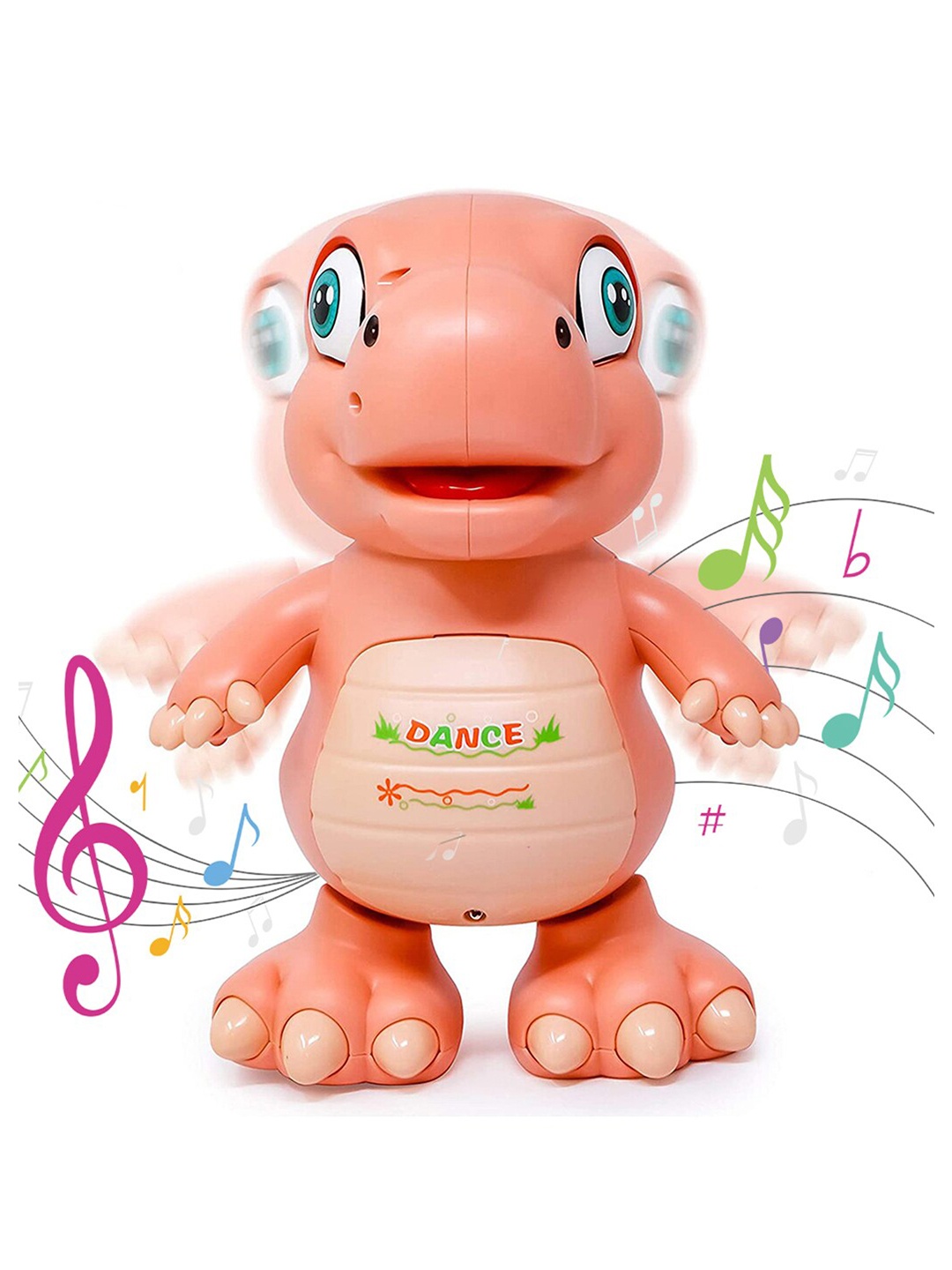 

WEMBLEY Kids Pink Dancing Musical Dinosaur Action Figure