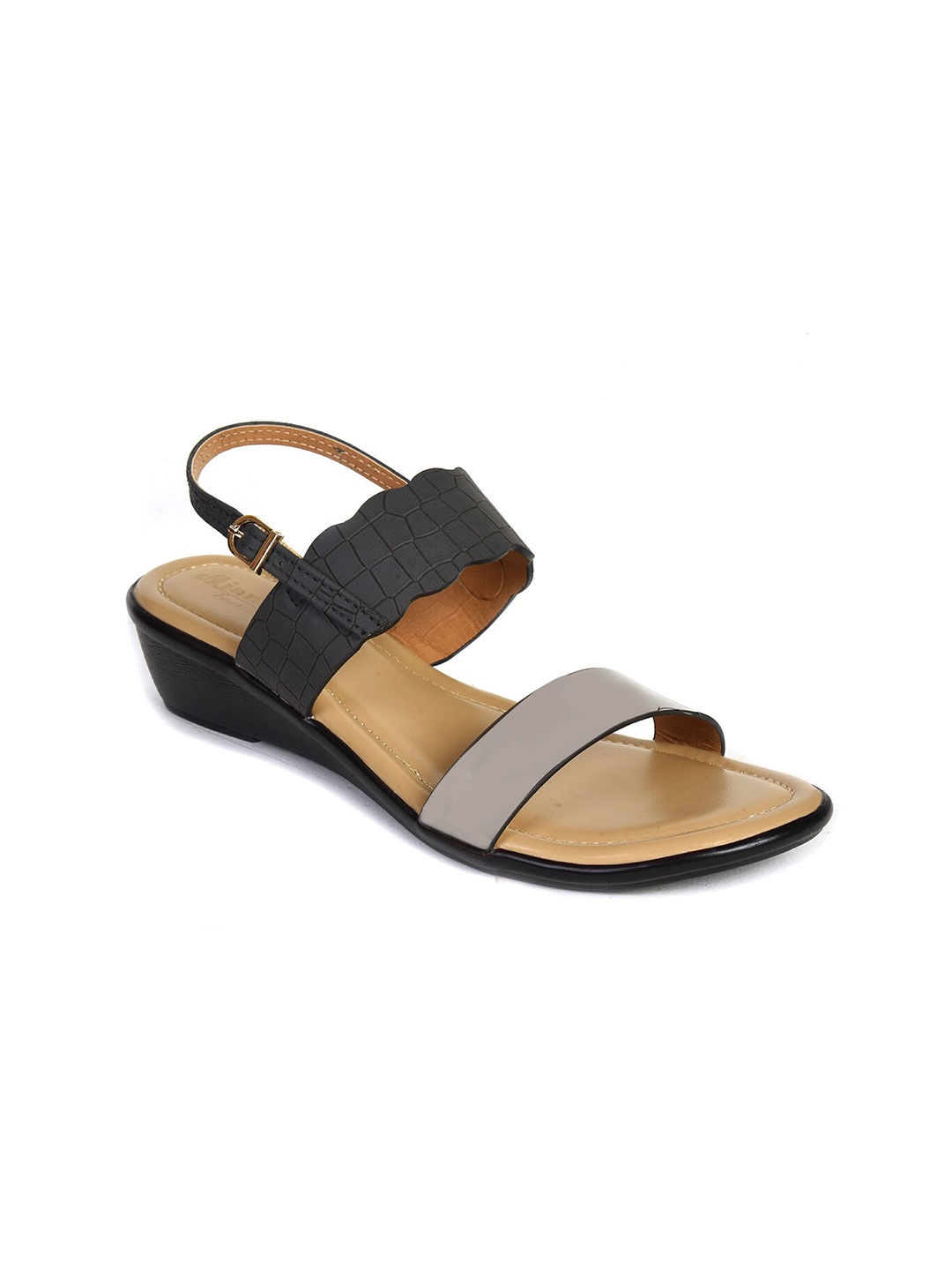 

Ajanta Women Grey Comfort Sandals
