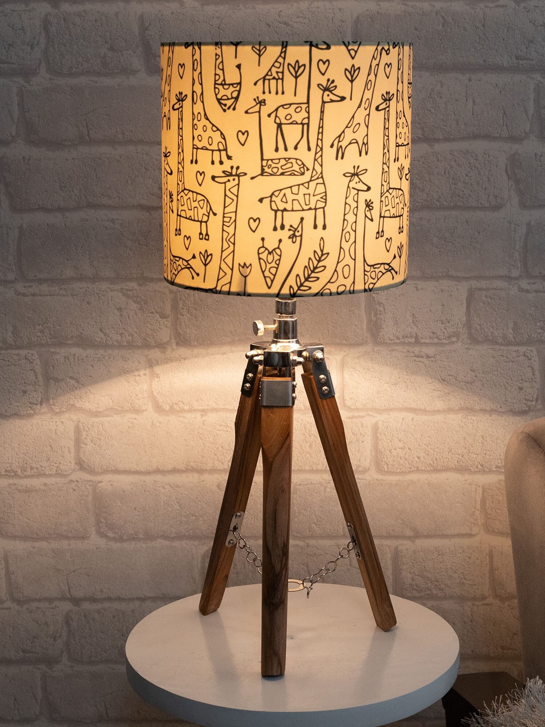 

Homesake Multicolored Contemporary Tripod Table Lamp With Shade, Multi