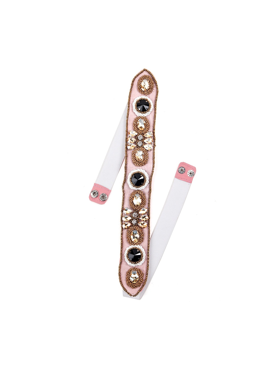 

ODETTE Women Pink Embellished PU Belt