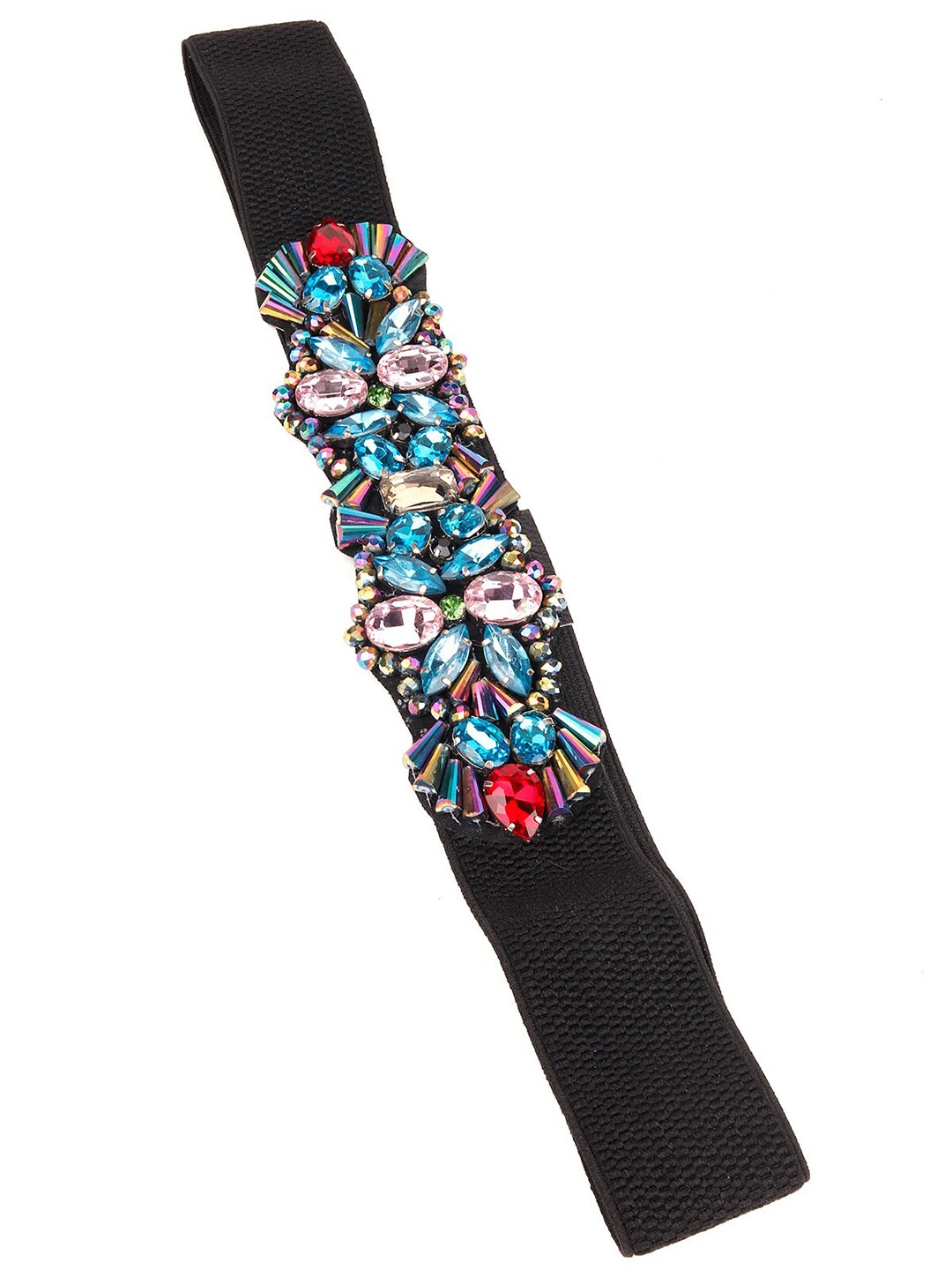 

ODETTE Women Multicoloured Embellished PU Belt, Multi