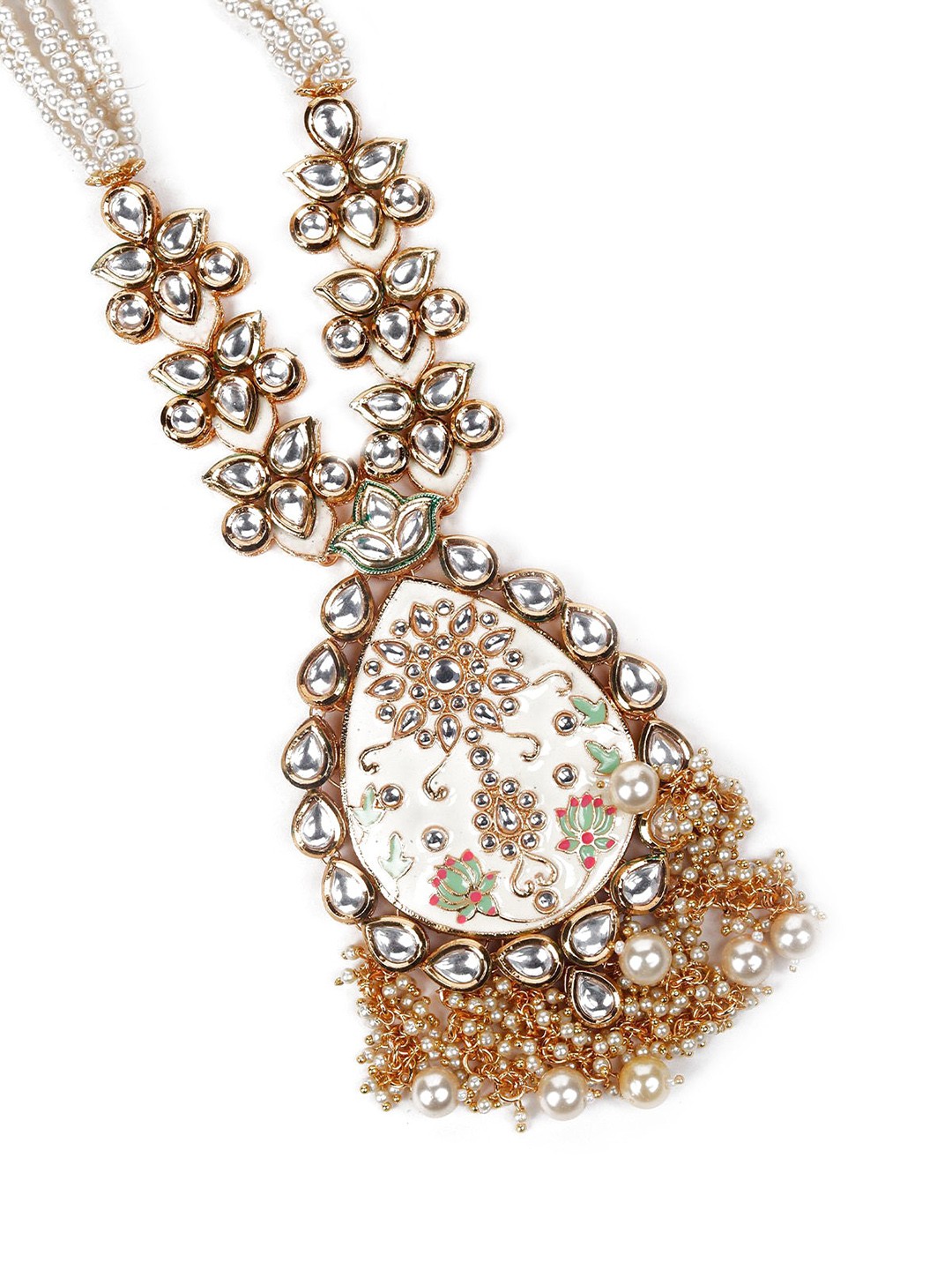 

ODETTE Women Gold-Toned Beaded Jewellery Set