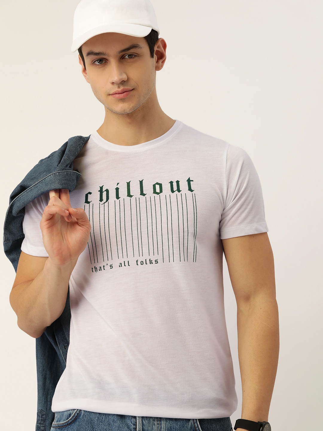 

Kook N Keech Men White & Green Typography Printed T-shirt