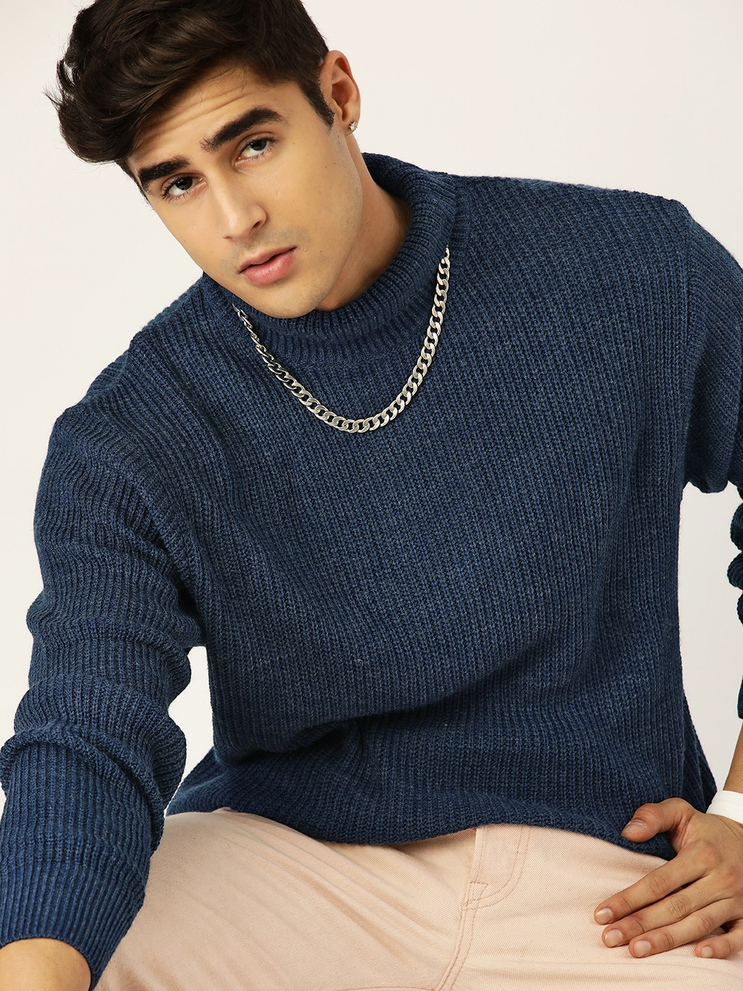 

Kook N Keech Men Navy Blue Pullover