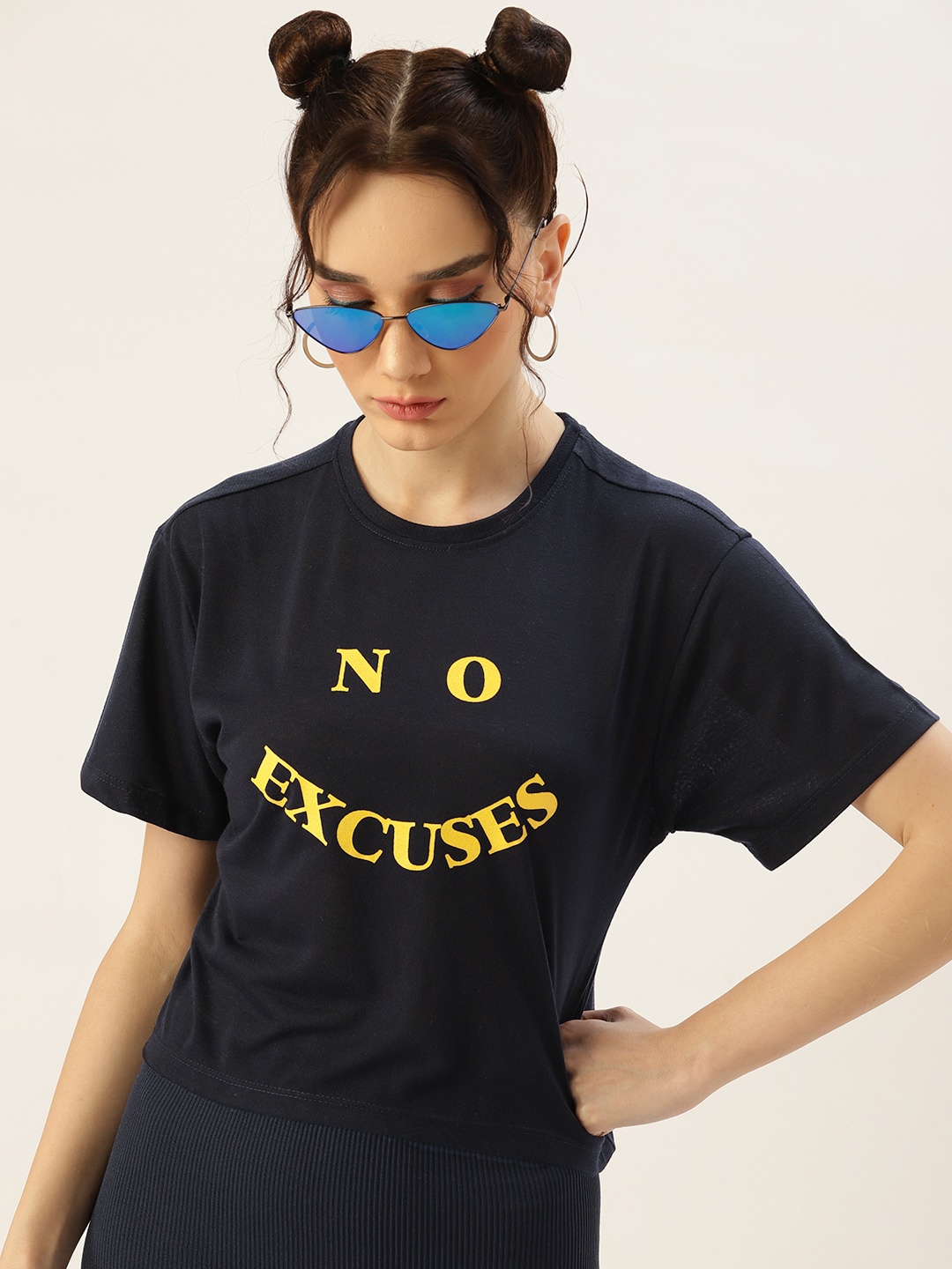 

Kook N Keech Women Black Typography Printed T-shirt