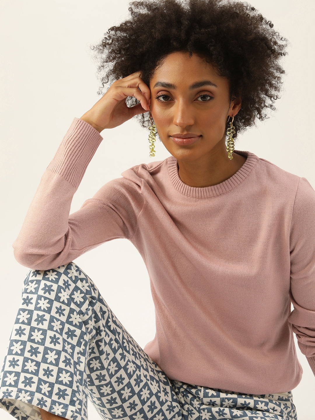 

Kook N Keech Women Rose Solid Pullover Sweater