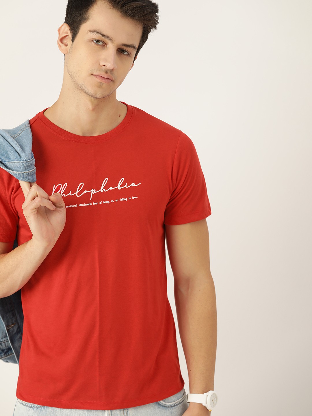 

Kook N Keech Men Red & White Typography Printed T-shirt