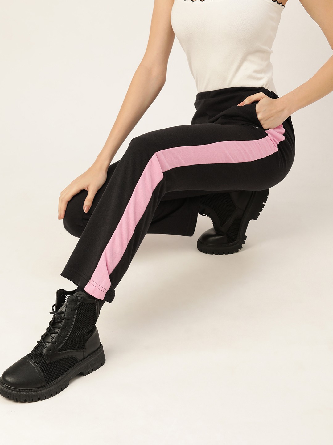 

Kook N Keech Women Black Solid Track Pants