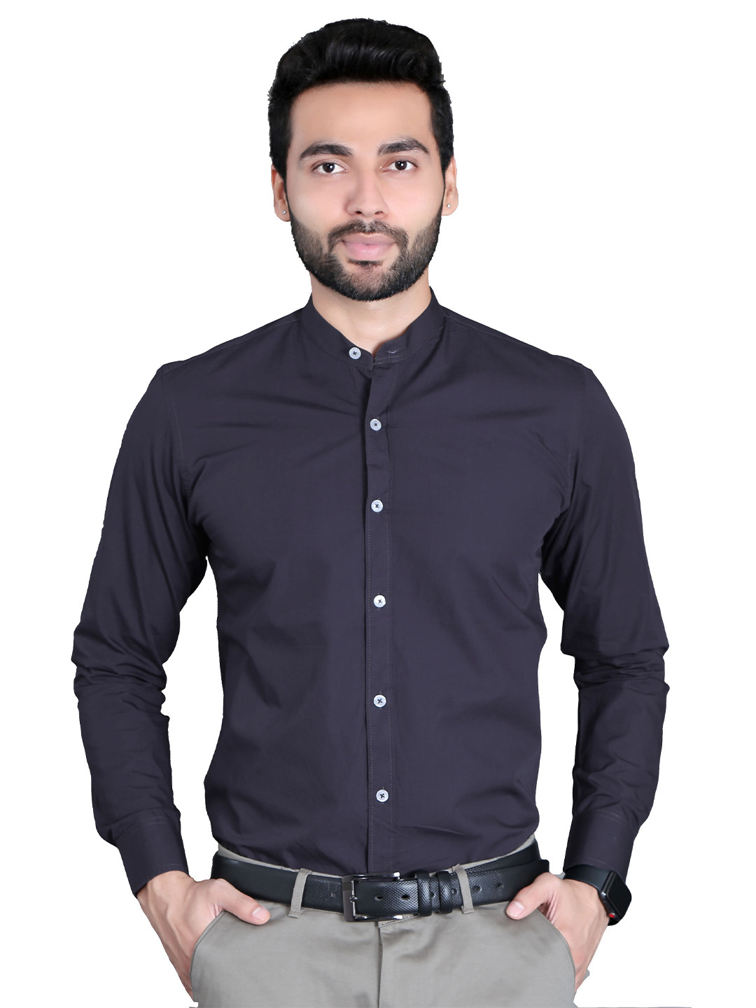 

5TH ANFOLD Men Grey Slim Fit Formal Shirt