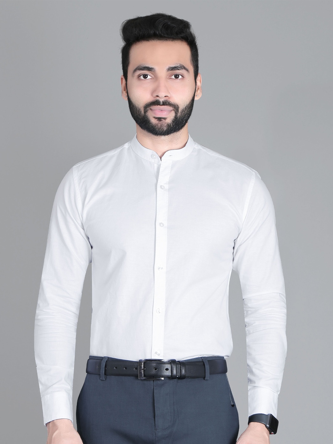 

5TH ANFOLD Men White Slim Fit Formal Shirt