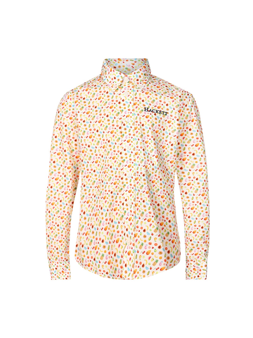 

HACKETT LONDON Boys White Printed Casual Shirt