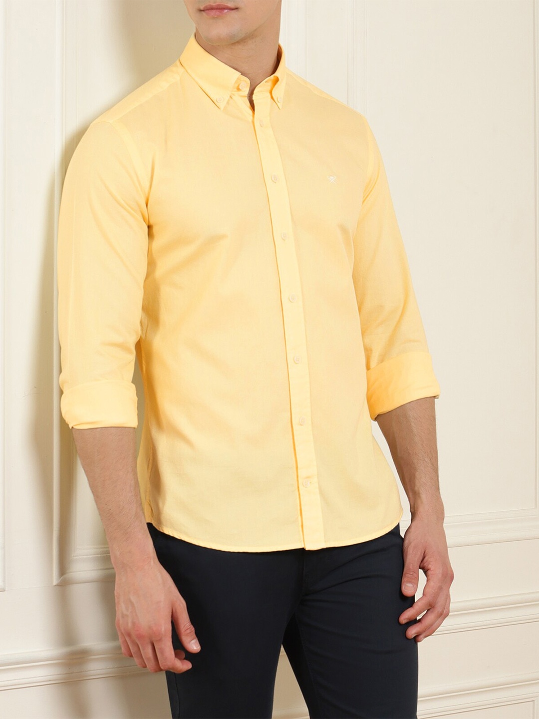 

HACKETT LONDON Men Yellow Casual Shirt