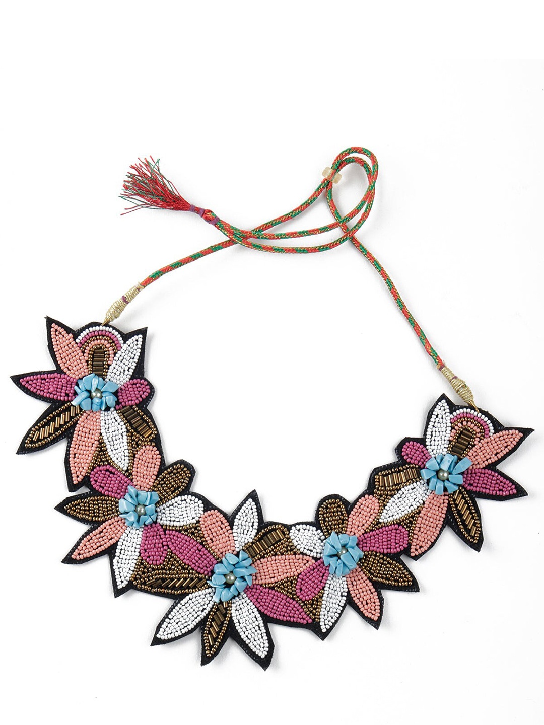 

ODETTE Multicoloured Artificial beads Necklace, Multi
