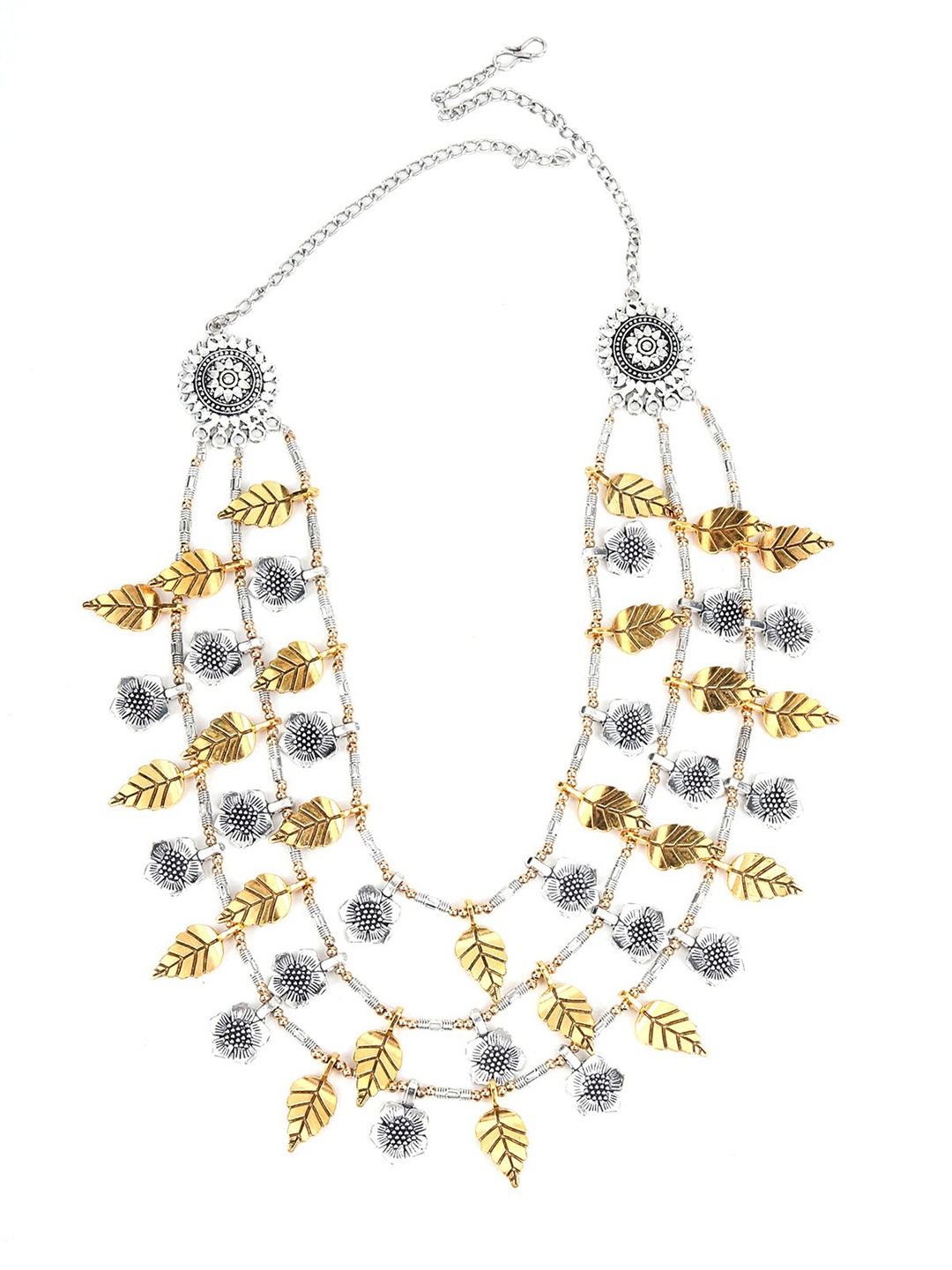 

ODETTE Gold-Toned & Silver-Toned Statement Necklace