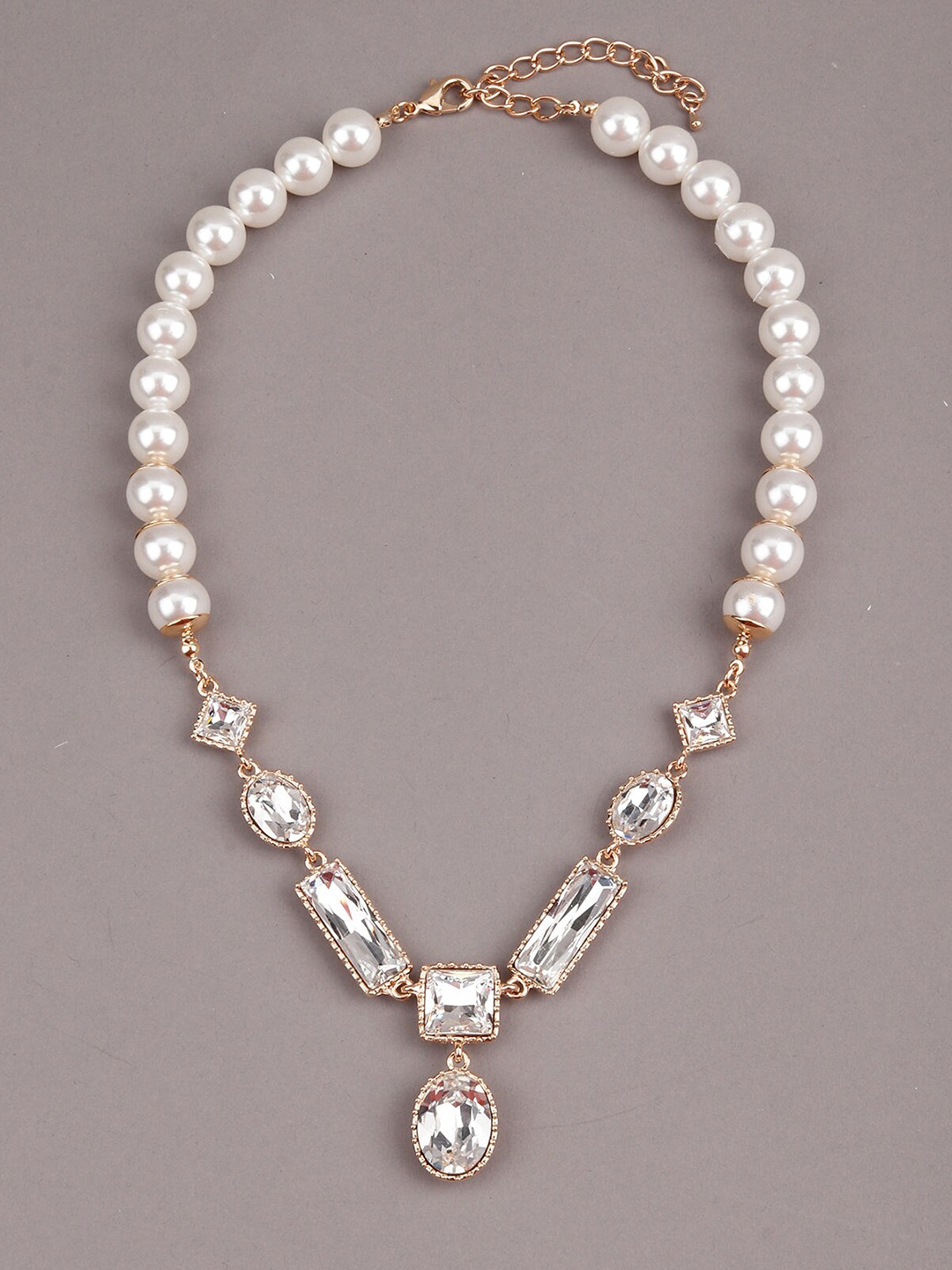 

ODETTE White & Gold-Toned Necklace