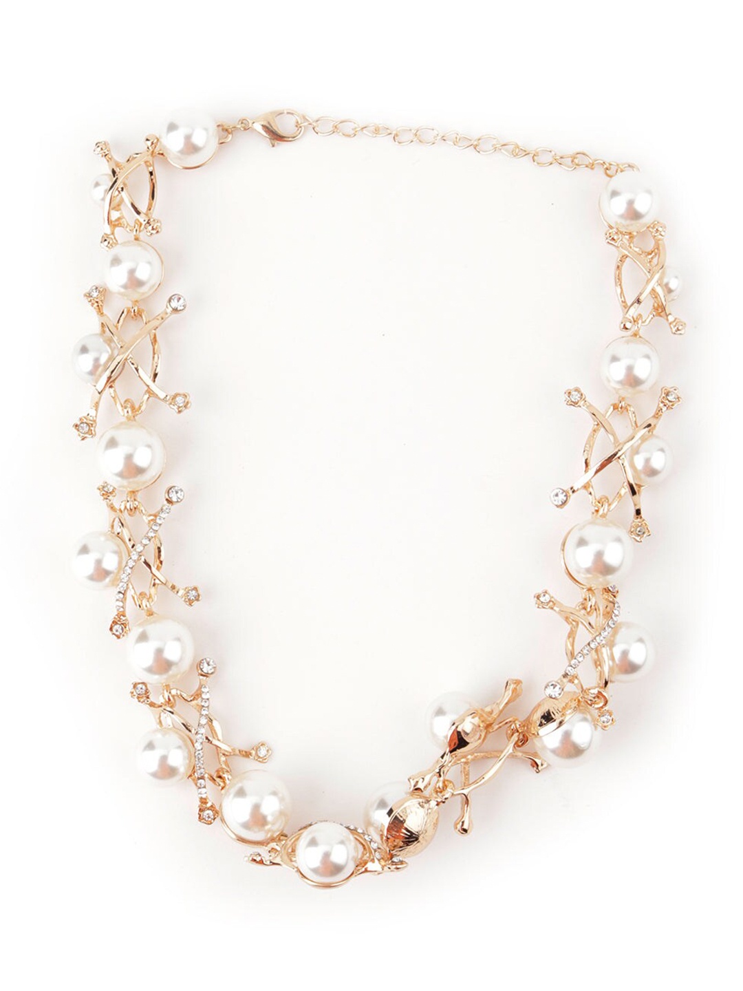 

ODETTE White & Gold-Toned Necklace