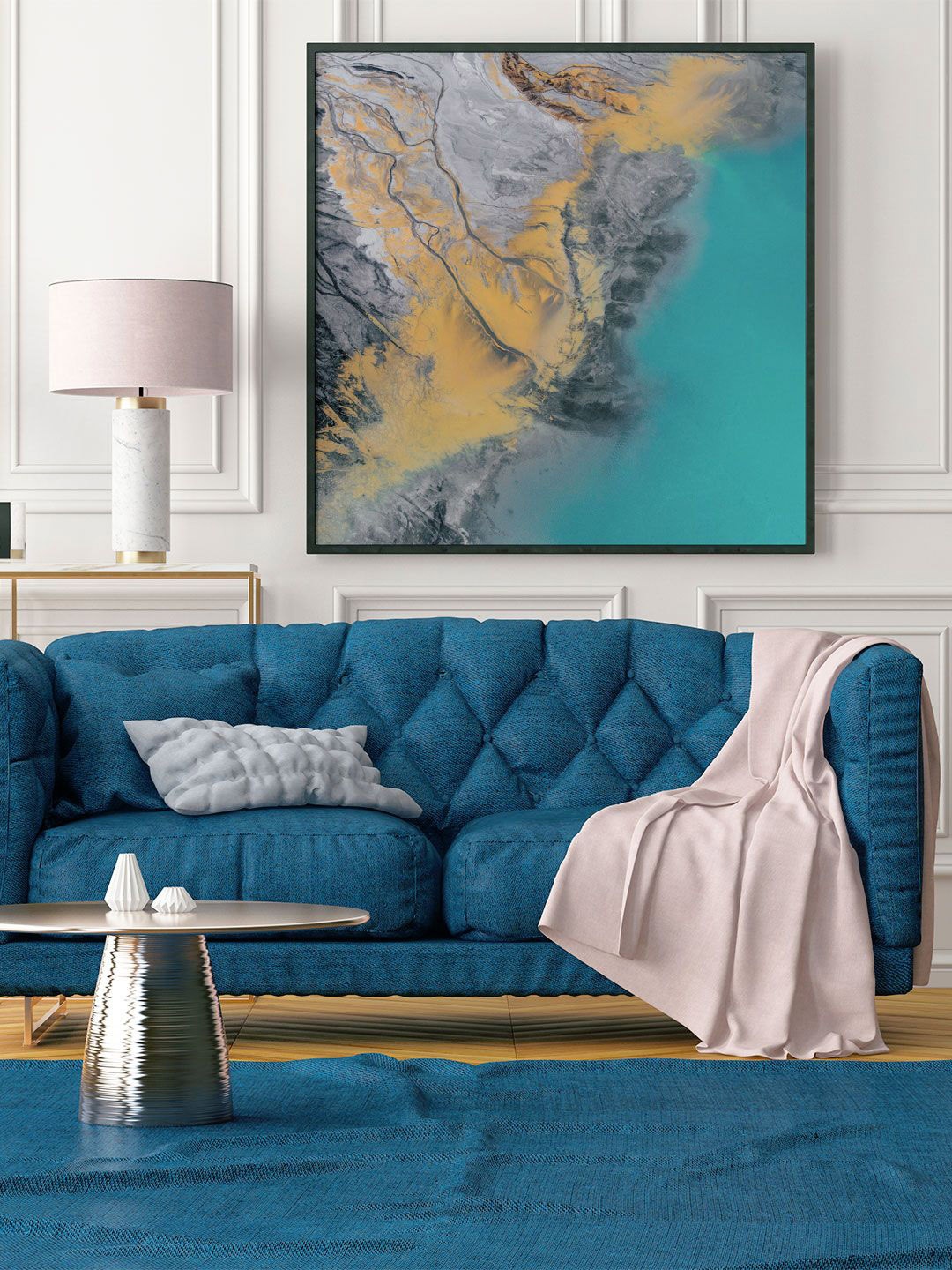 

ARTSPACE Blue & Yellow Land & Ocean Wall Painting
