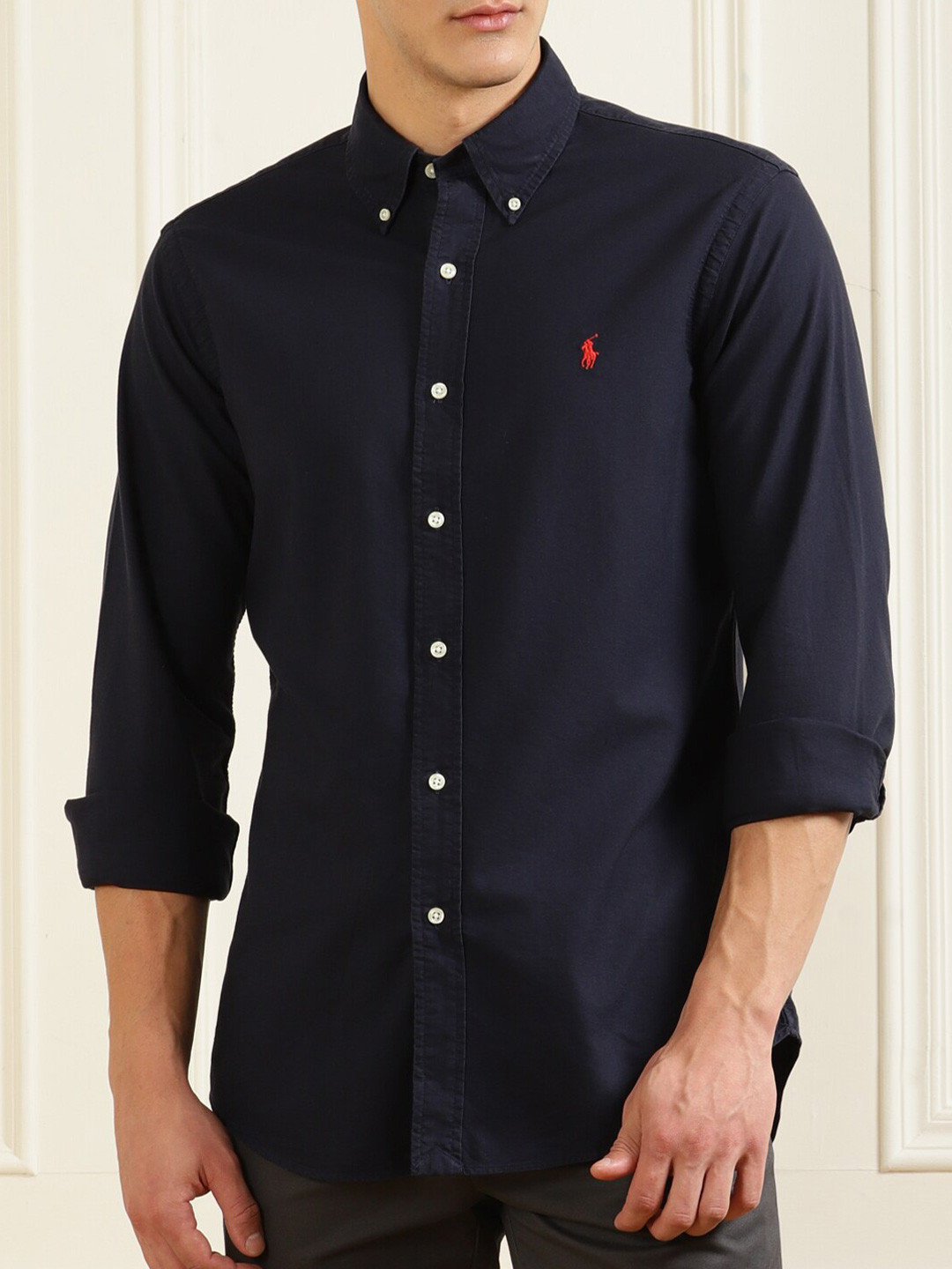 

Polo Ralph Lauren Men Navy Blue Casual Shirt