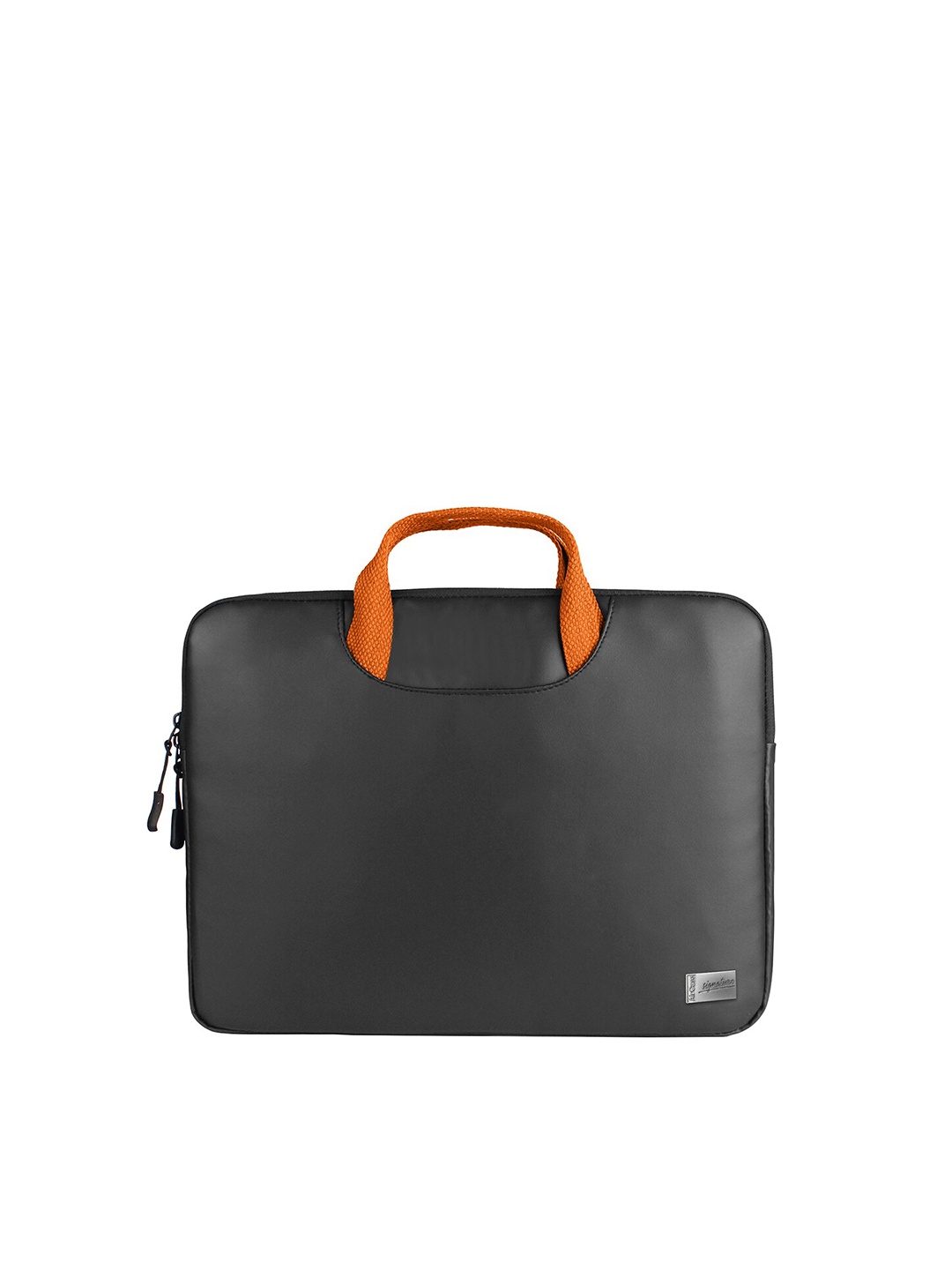 

AirCase Unisex Black 15.6 Inch Leather Laptop Sleeve with Handle