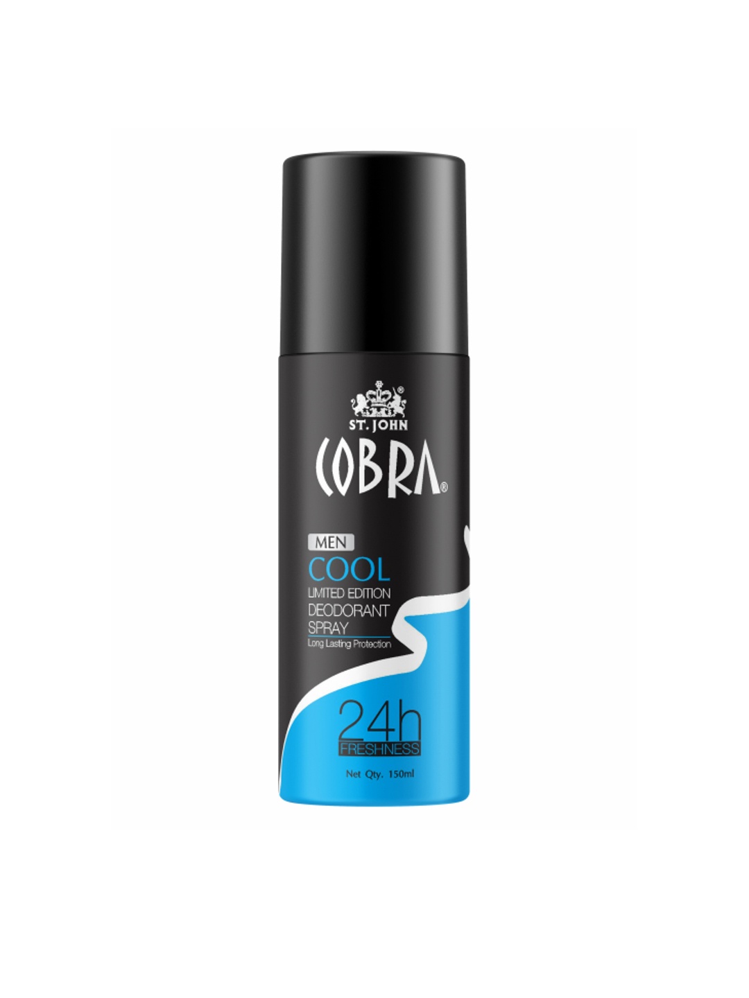 

St. John Men Cobra Cool Deodorant Spray - 150ml, Black