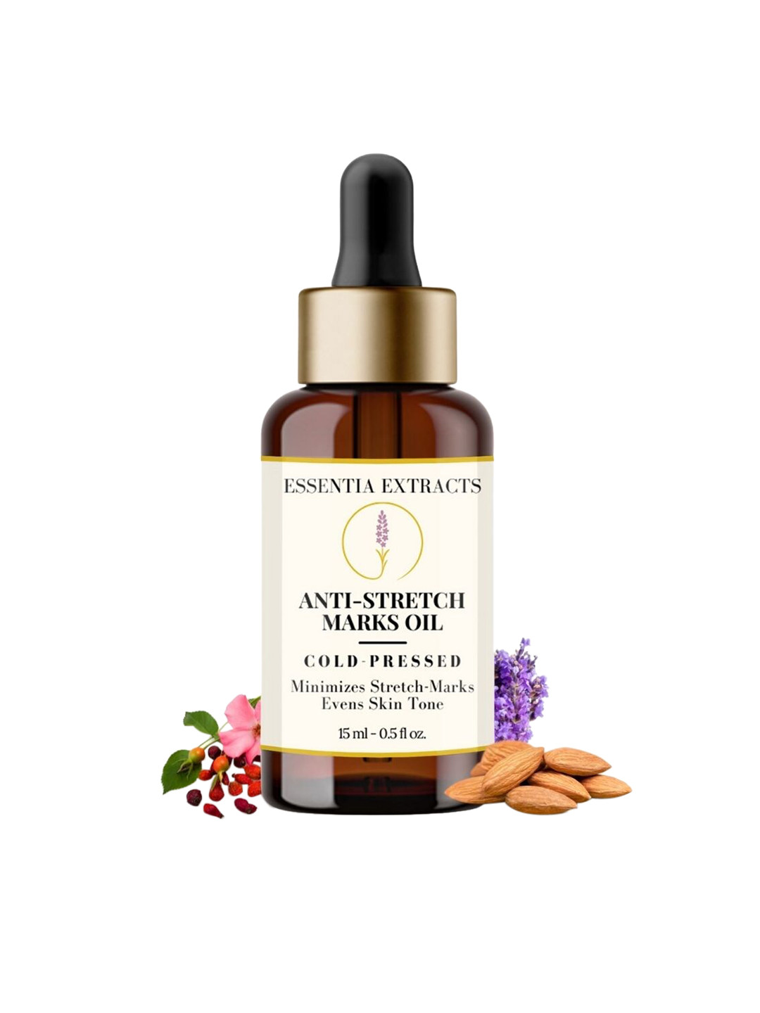 

ESSENTIA EXTRACTS Cold-Pressed Anti-Stretch Marks Oil - 15 ml, Off white