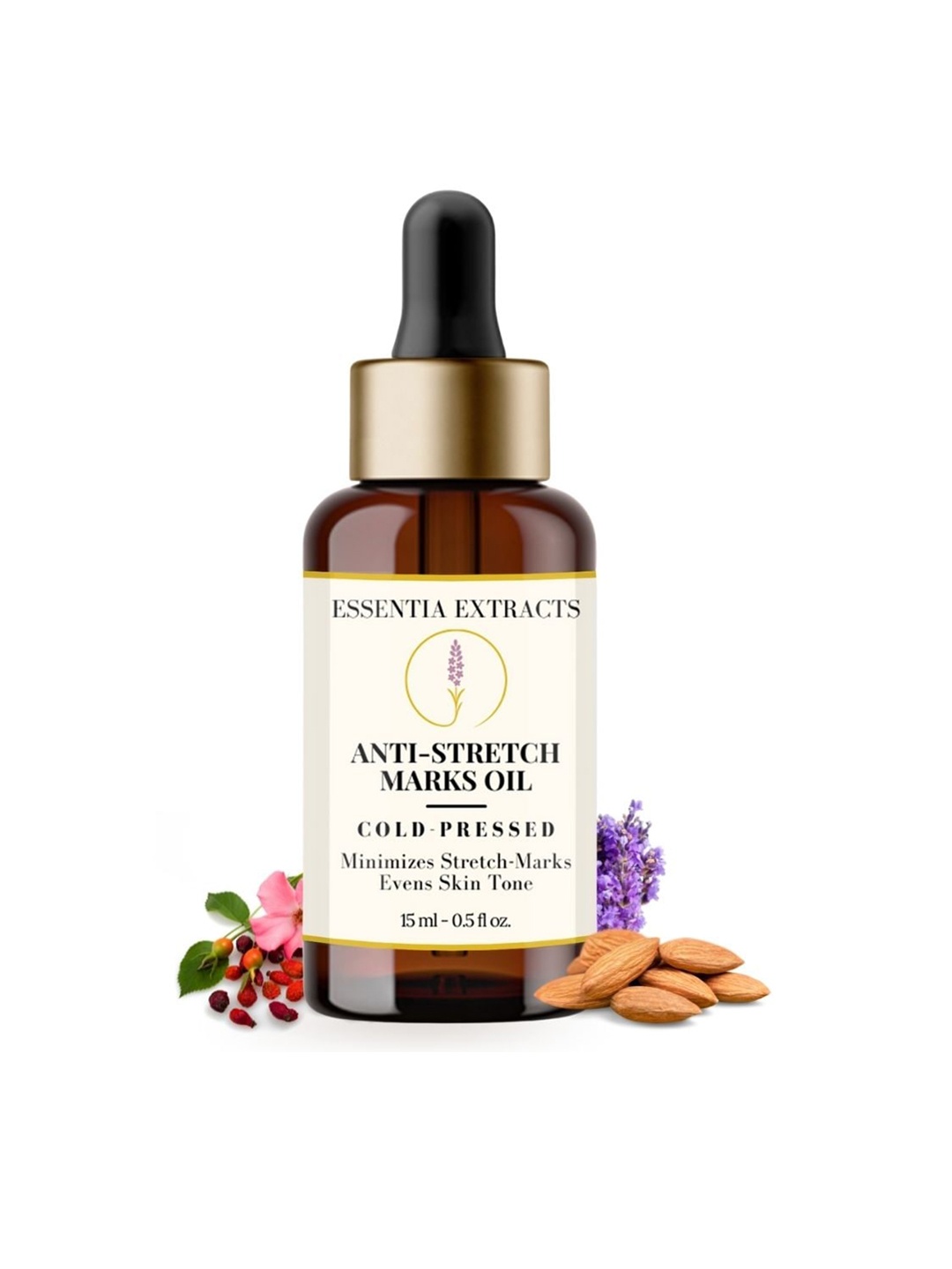 

ESSENTIA EXTRACTS Cold-Pressed Anti-Stretch Marks Oil - 15 ml, Brown