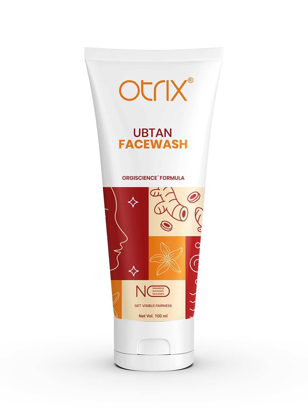 

Otrix Ubtan Face Wash with Turmeric & Saffron for Tan Removal - 100ml, White