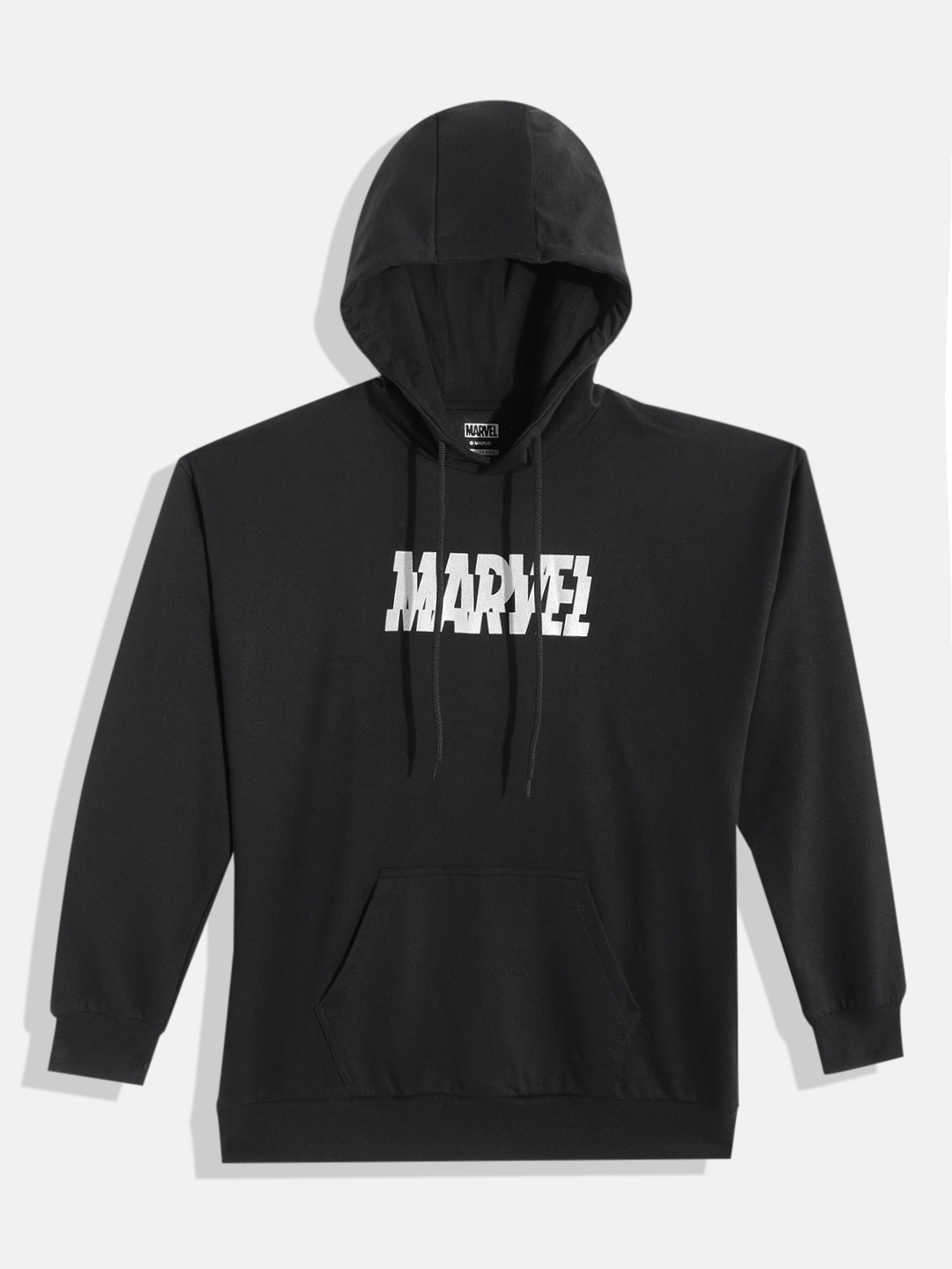 

Kook N Keech Marvel Teens Boys Black Marvel Print Hooded Sweatshirt