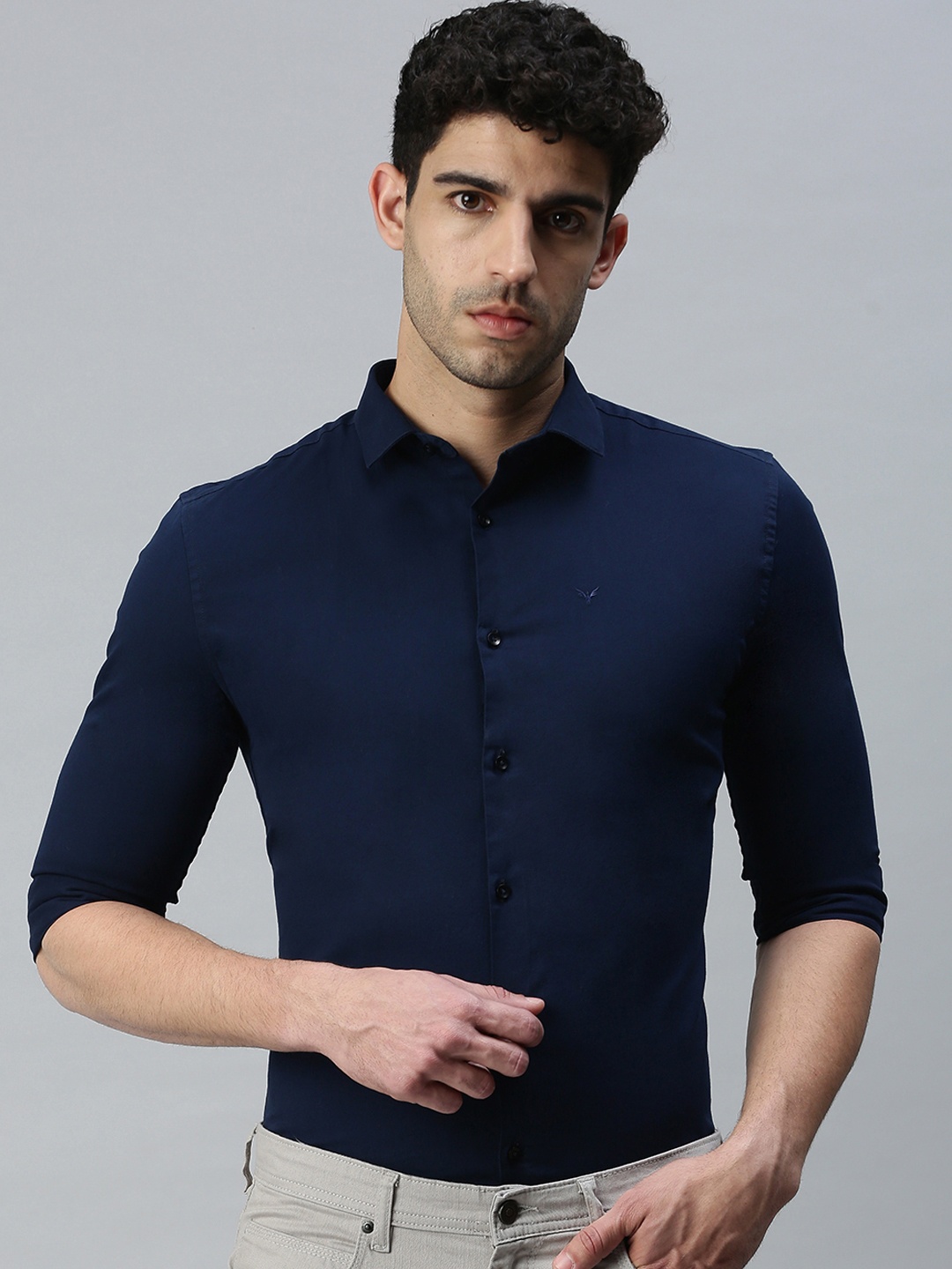 

SHOWOFF Men Blue Premium Slim Fit Casual Shirt