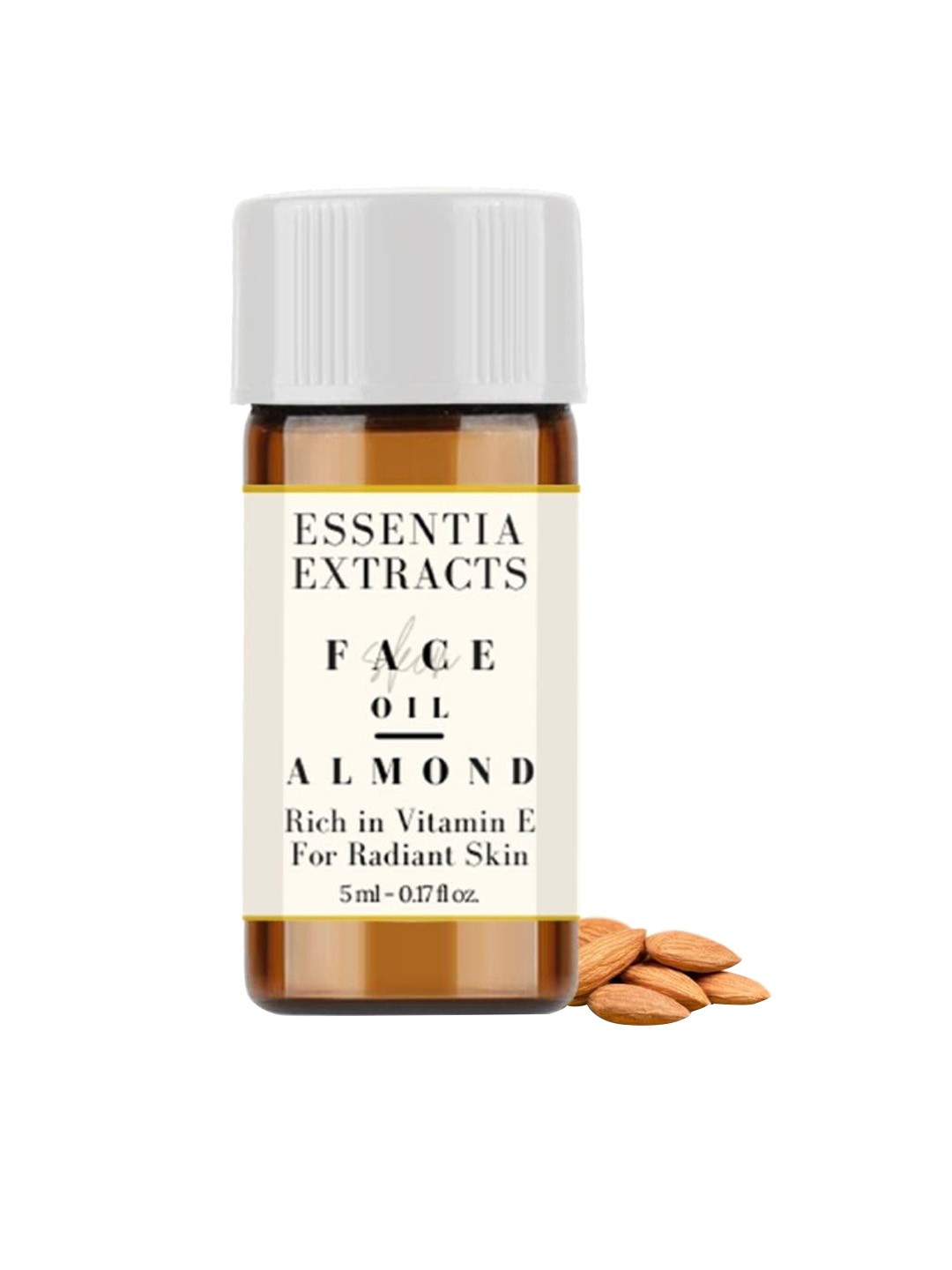 

ESSENTIA EXTRACTS Almond Radiant Skin Face Oil with Vitamin E - 5 ml, Brown
