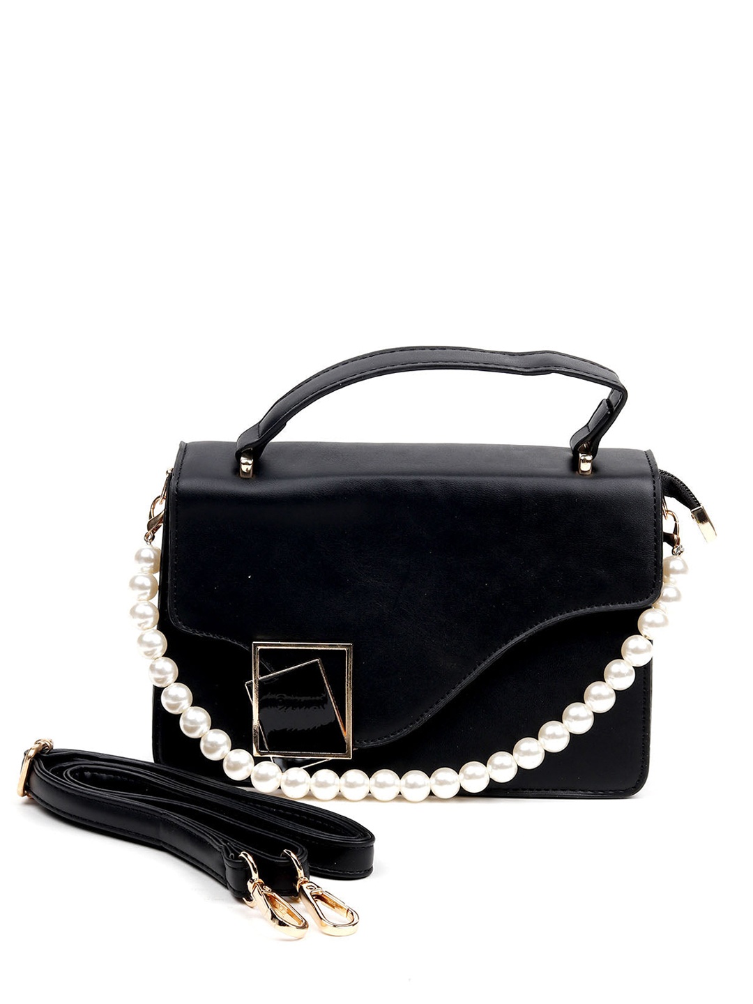 

ODETTE Black Structured Satchel