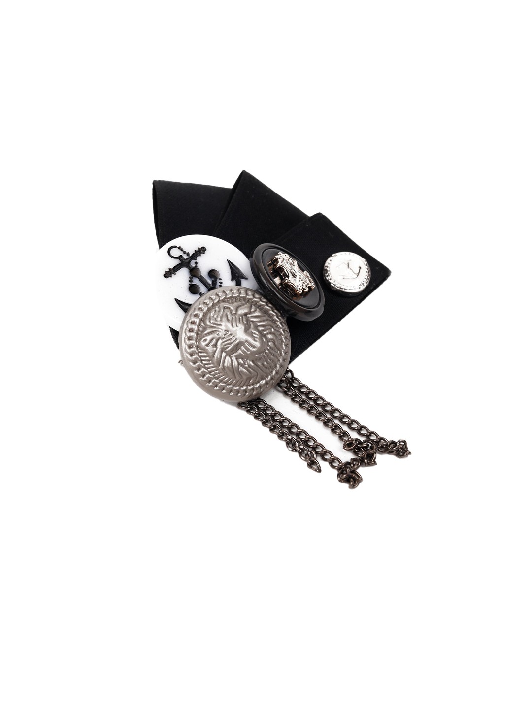 

ODETTE Women Black Statement Brooch