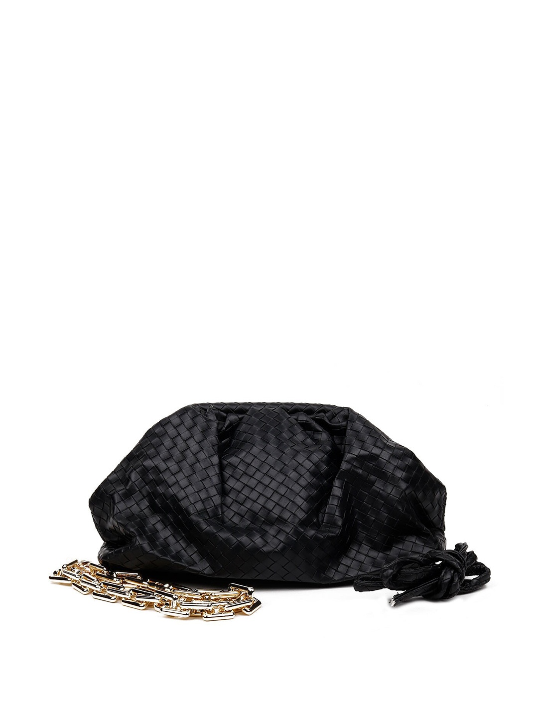 

ODETTE Black Textured Purse