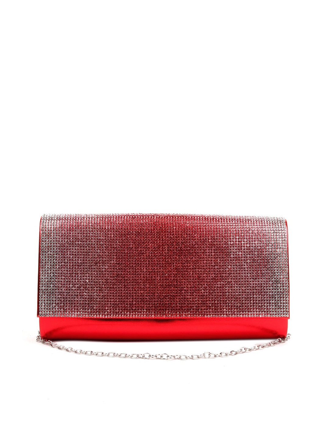 

ODETTE Red Embellished Swagger Sling Bag