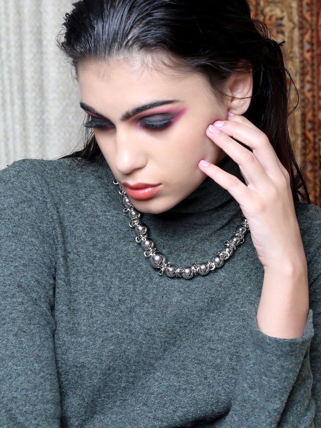 

ODETTE Women Silver-Toned Chain