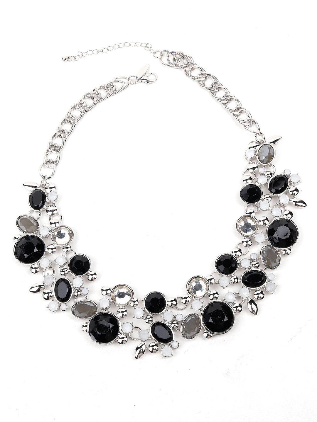 

ODETTE Transparent & Black Studded Necklace