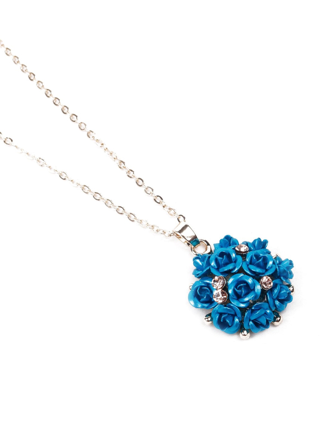 

ODETTE Women Blue Floral Shaped Jewellery Set
