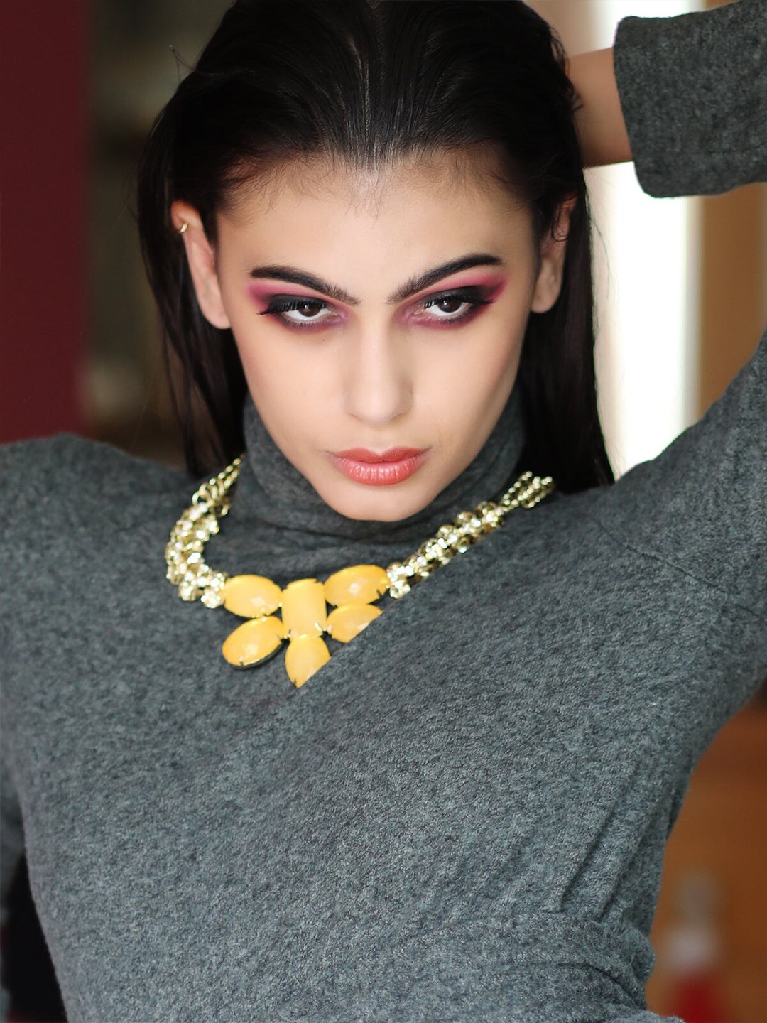 

ODETTE Women Yellow & Gold-Toned Necklace