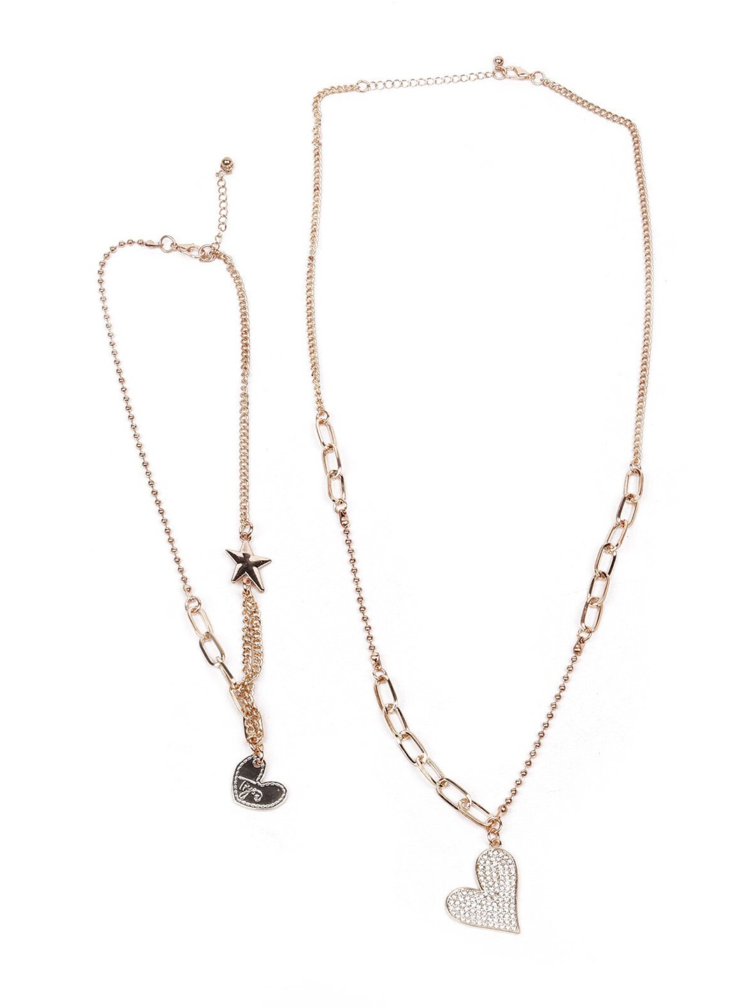 

ODETTE Set Of 2 Gold-Toned Necklace