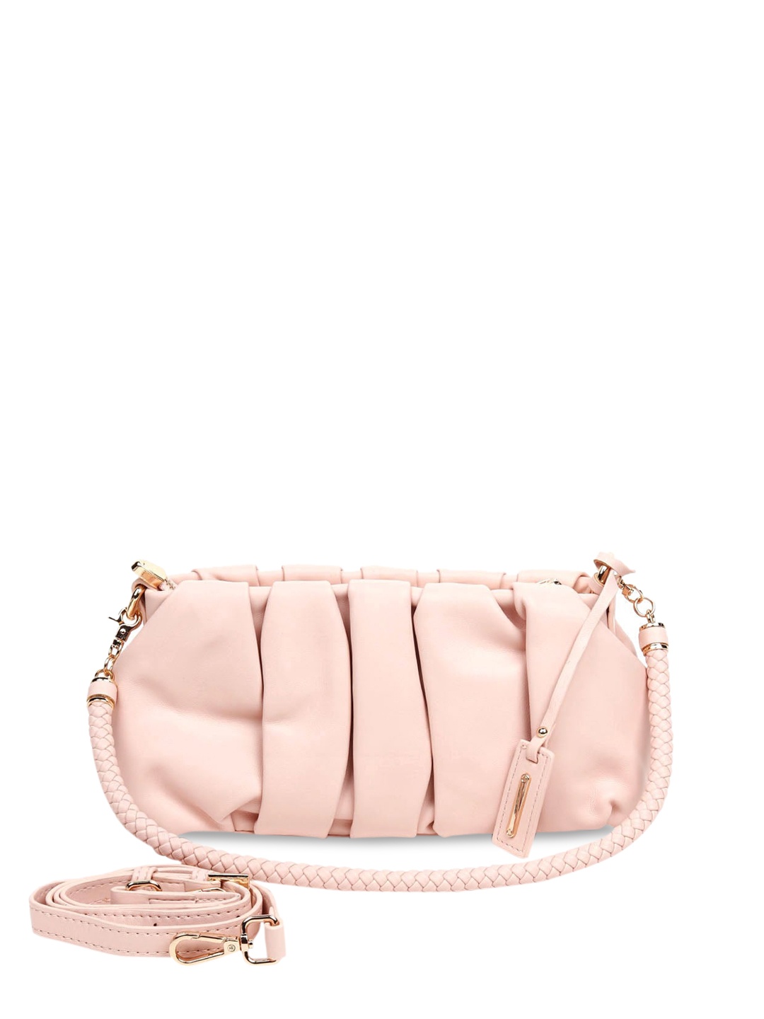 

ODETTE Pink Leather Structured Handheld Bag