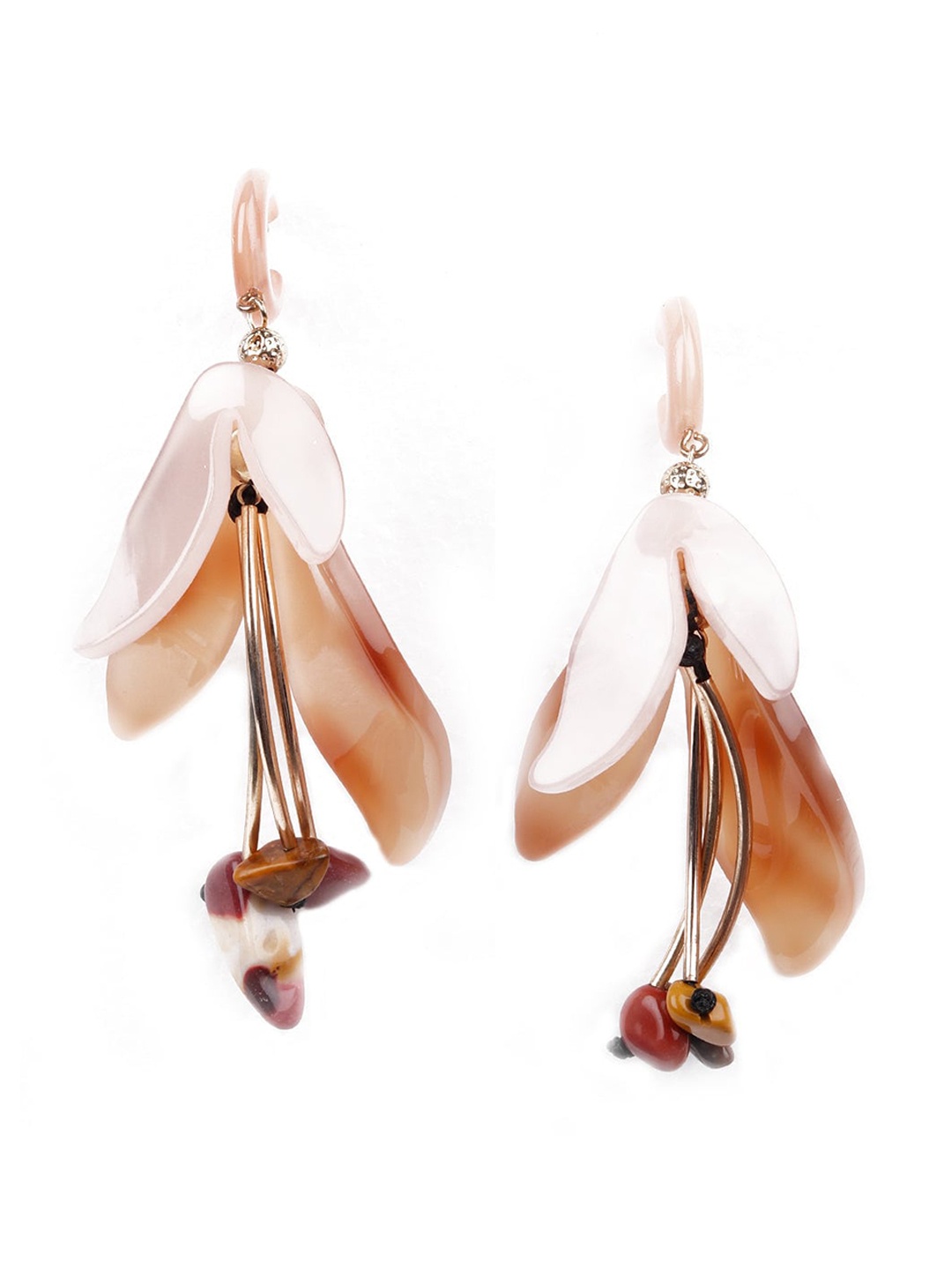

ODETTE Orange Oval Drop Earrings