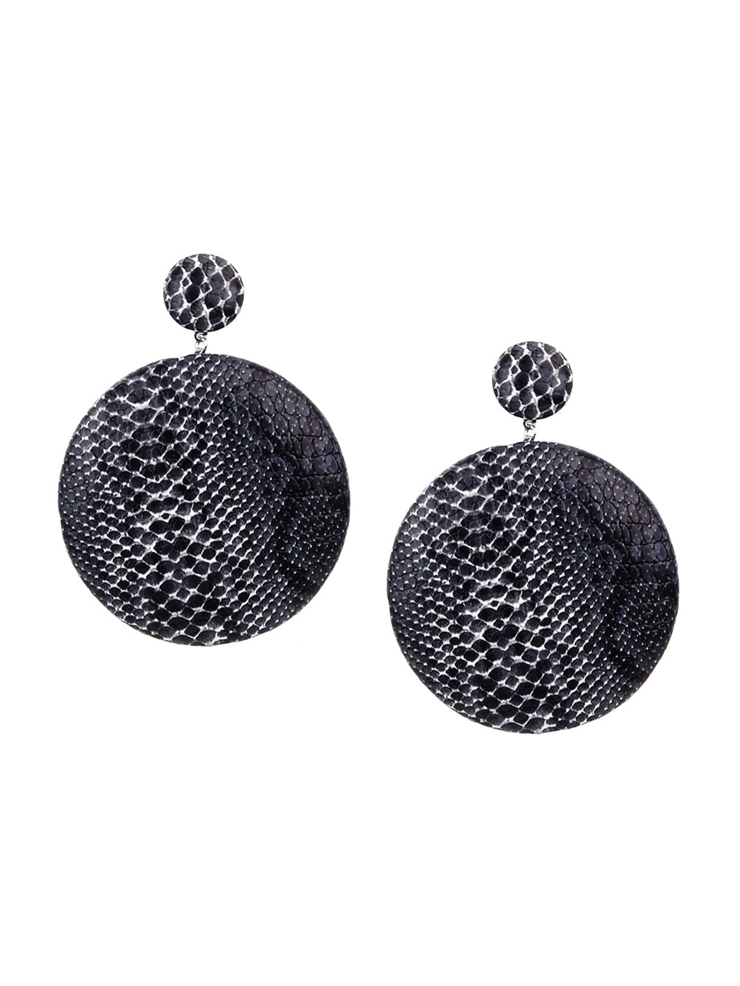 

ODETTE Black Oval Drop Earrings