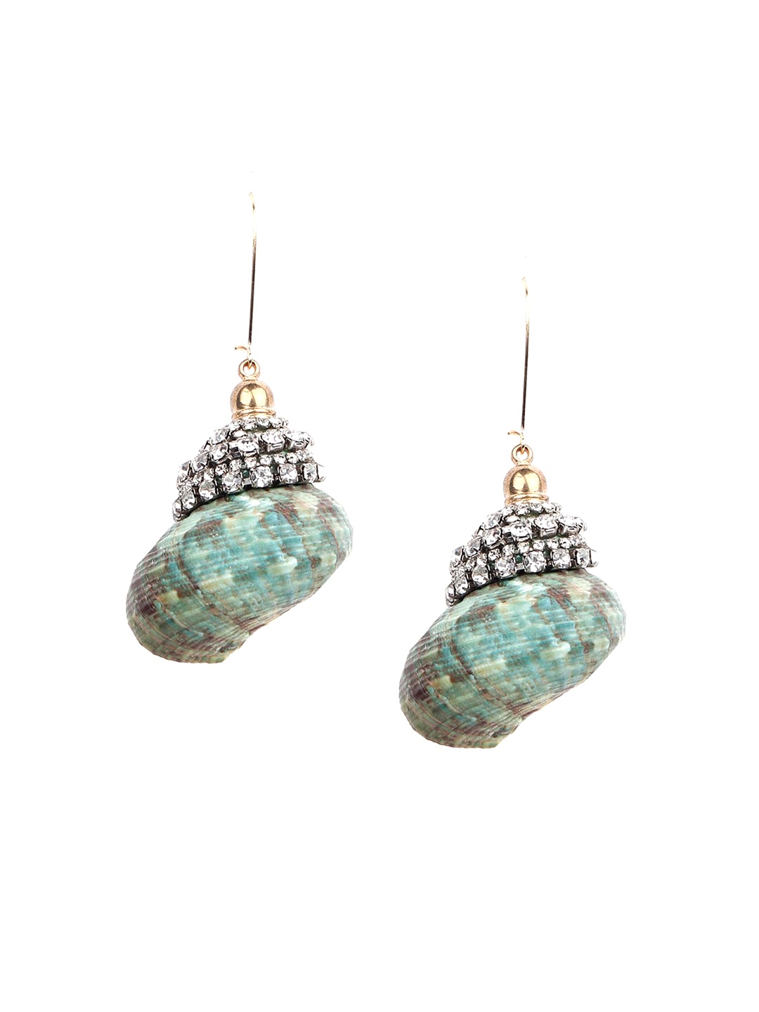 

ODETTE Green Contemporary Drop Earrings