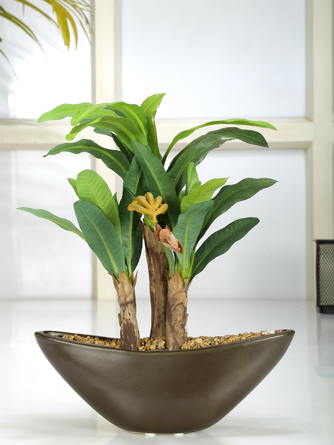 

Fourwalls Green & Brown Artificial Banana Plant