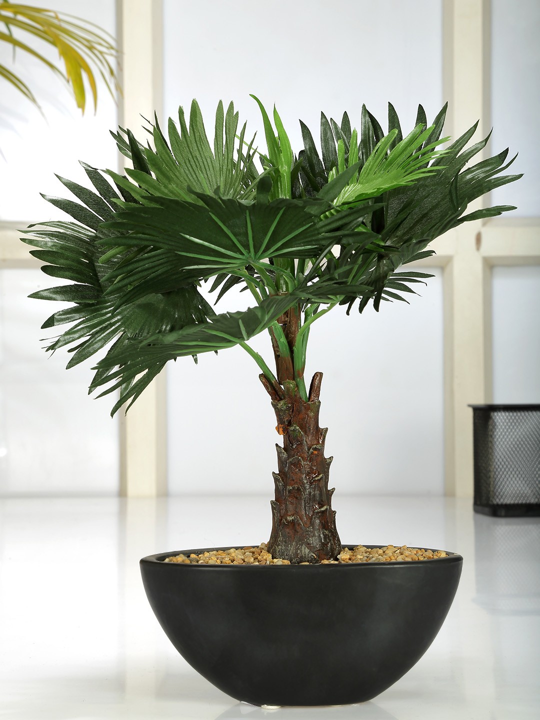 

Fourwalls Green & Brown Artificial Bismarckia Plant
