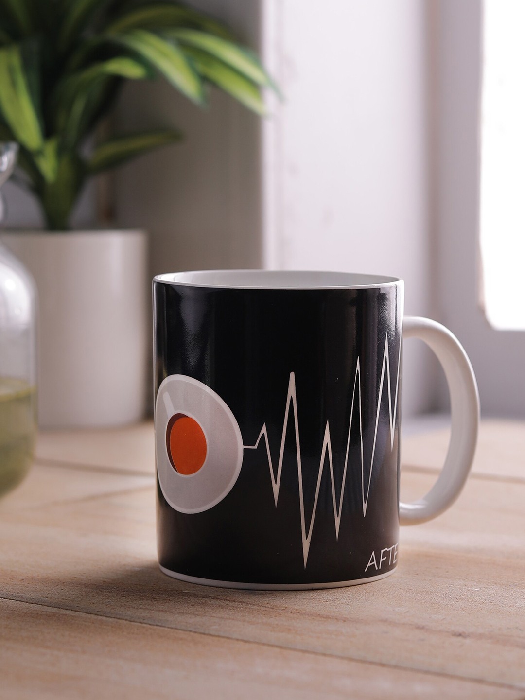 

CLAY CRAFT Black & White Printed Ceramic Glossy Mugs