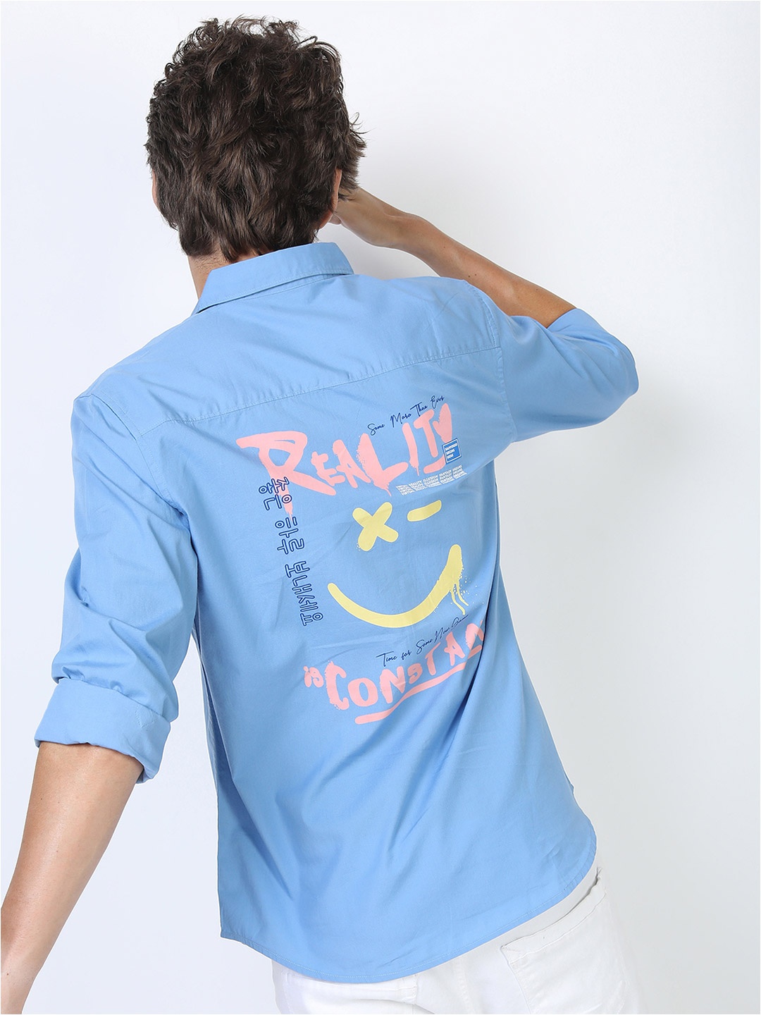 

KETCH Men Blue Slim Fit Printed Casual Shirt