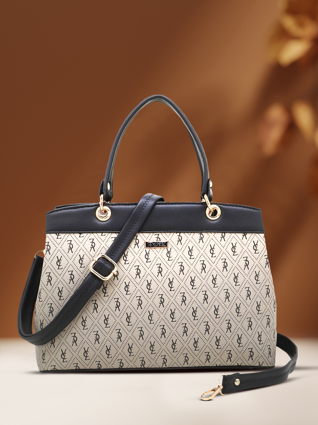 

Exotic Women Black PU Structured Handheld Bag with Tasselled